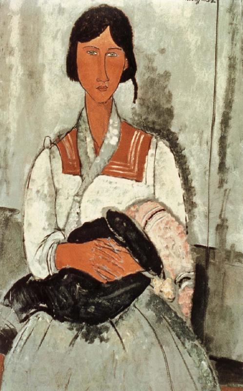 Amedeo Modigliani Gypsy Woman and Girl Germany oil painting art